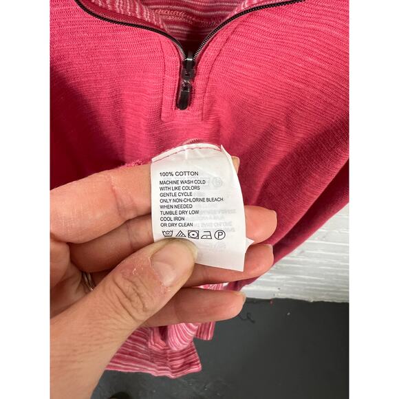 Tommy Bahama Men's Flip Breaker Reversible Half-Zip Pullover Sweater Pink Size L - Picture 5 of 7